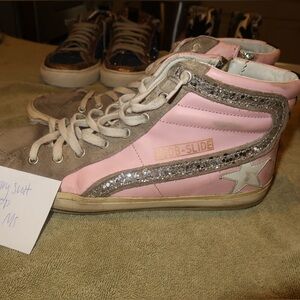 Pink Golden Goose Slides